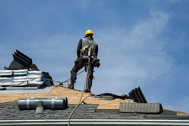 Professional Flat Roof Repair technician working in Oakland, OK